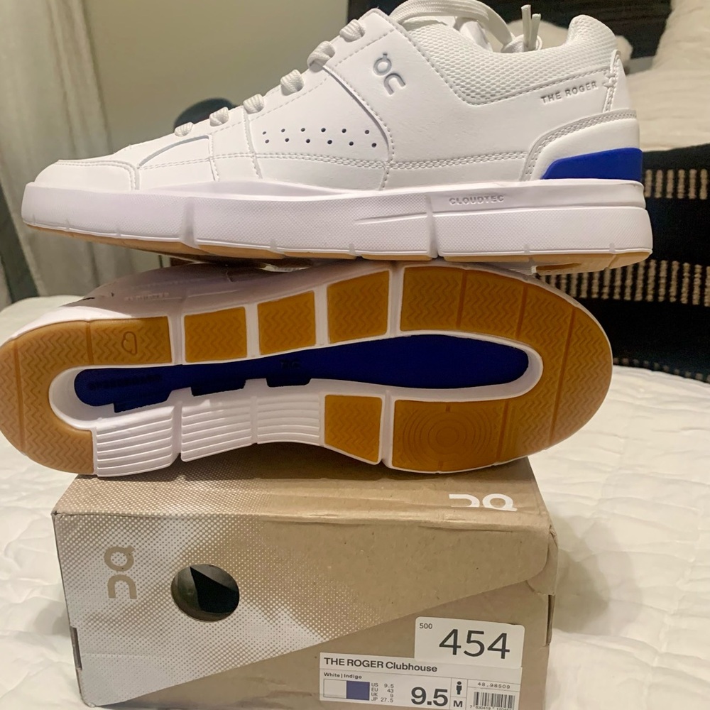 On Cloud The Roger Clubhouse Men's White Tennis Shoes